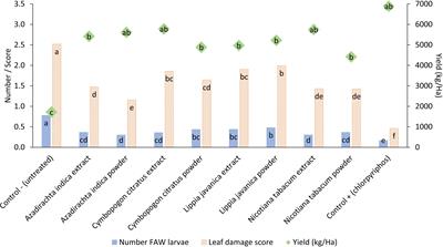 Agroecological management of fall armyworm using soil and botanical treatments reduces crop damage and increases maize yield